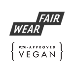 Label Fair Wear et Péta Approved Vegan