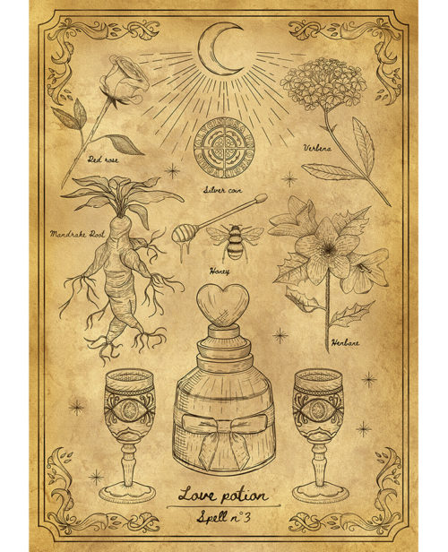 Affiche spell 1 Filtre d'amour