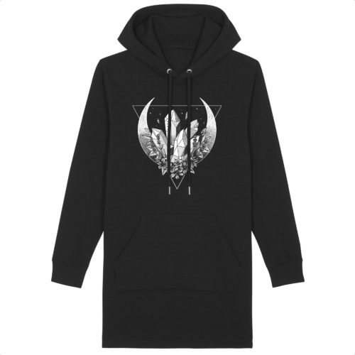 Robe Hoodie Cristal - B/N