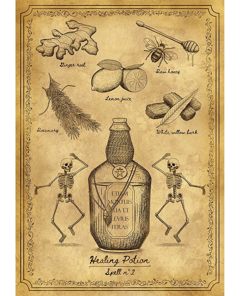 Affiche spell 2 Healing potion