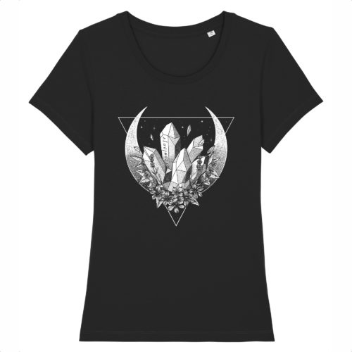 T-shirt Femme Cristal - B/N