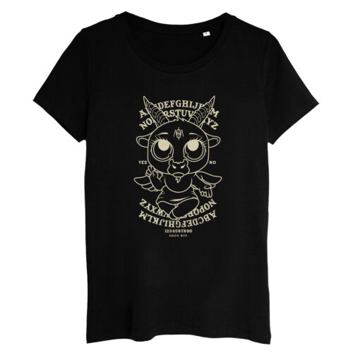 T-shirt Femme Baby Baphomet crème